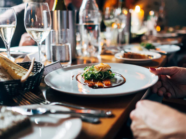 Signature dish with artful presentation